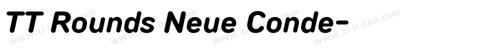 TT Rounds Neue Conde字体转换